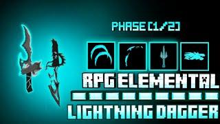 RPG Elemental Weapon Addon MCPE 1.21  Lightning Dagger Phase 12