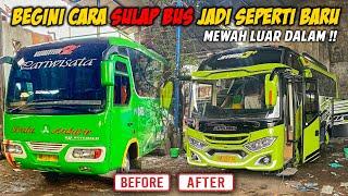 DILUAR DUGAAN TERNYATA MEWAH LUAR DALAM  REVIEW DETAIL MEDIUM BUS KARYA KAROSERI PUTRA JAYA