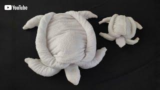 Towel animal - TURTLE  Towel art folding