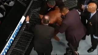 Shocking footage Dc tries to fight Jones after knockout