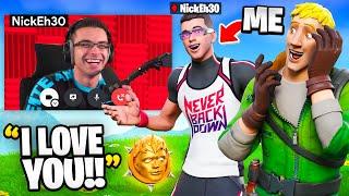 I Pretended To Be Nick Eh 30 In Fortnite