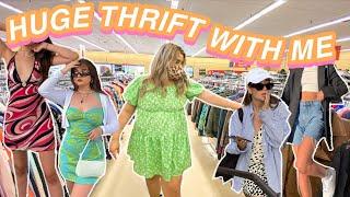 thrift with me for trendy SUMMER Y2K outfits 2021 + *best day thrifting haul*