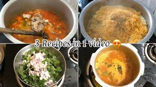 1kg Mutton Biryani Recipe  Quick Tiffin Sambar  Amaranthus Siru Keerai  Stir Fry