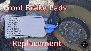 Front brake pad replacement quick and easy tutorial – V50 C30 S40 KUGA FOCUS C-MAX MAZDA 3&5