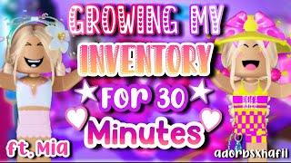 ₊˚ GROWING MY INVENTORY FOR 30 MINUTES IN ADOPT ME  ft. @adorexmia  adorbsxhafii 