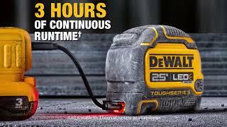 DEWALT 25 Lighted LED Tape Measure DWHT35625S