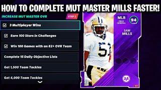 THE FASTEST WAY TO COMPLETE MUT MASTER GET 94 SAM MILLS FASTER  MADDEN 21 ULTIMATE TEAM