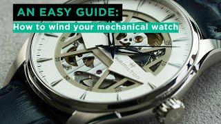 How to wind a mechanical watch ft Hamilton