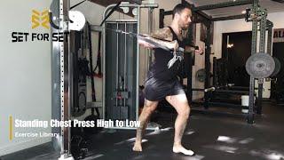 Standing Chest Press High to Low  SFS Exercise Library