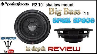 Rockford Fosgate R2 shallow mount subwoofer review and test