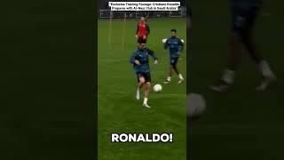 Exclusive Training Footage Cristiano Ronaldo Prepares with Al-Nasr Club in Saudi Arabia#shorts