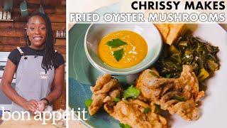 Chrissy Makes Fried Oyster Mushrooms  From the Home Kitchen  Bon Appétit