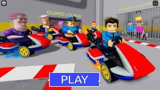 GO KART BARRYS PRISON RUN New Scary Obby #Roblox