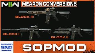 M4 SOPMOD Block I II III Weapon Conversion - Call Of Duty Modern Warfare II