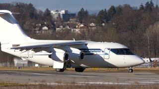 British Aerospace BAe 146-100 Landing at Airport Bern-Belp