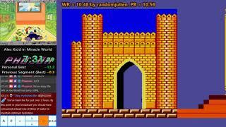 Alex Kidd in Miracle World Speedrun 1036 former world record