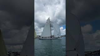 Classic Yacht with a Spinnaker