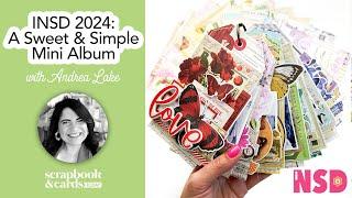International Scrapbook Day 2024 A Sweet & Simple Mini Album with Andrea Lake