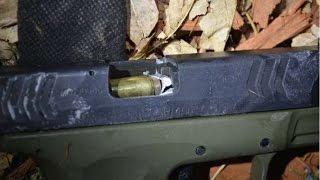 One in a billion bullet travels down barrel of suspects gun