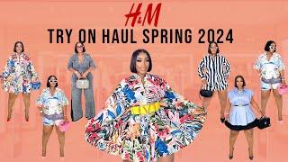 H&M NEW IN TRY ON HAUL SPRING 2024  FASHION CLOTHING HAUL 2024
