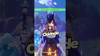 Clorinde - Rol ◈「 Tarjeta de Amistad 」• #shorts Nivel 10   #genshinimpact DESTRUYE GLOBO DE SLIME