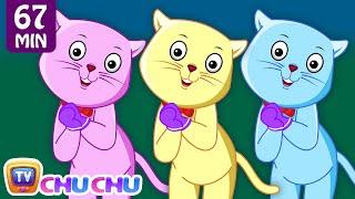 Three Little Kittens and Many More Kitten Cat Songs  Popular Nursery Rhymes Collection  ChuChu TV