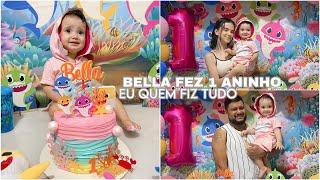 Bella fez 1 ano eu fiz toda a decoração e um almoço gostoso