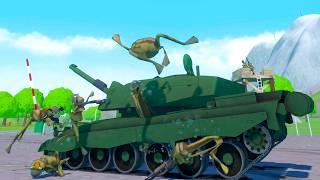 NEW Tanks vs Army Frogs - Amazing Frog 203