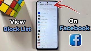How To Check Your Block List On Facebook