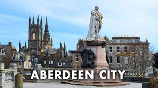 ABERDEEN City  Scotlands GRANITE CITY  Walking Tour 4K