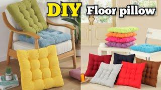 DIY Super Easy Floor Pillow  FLOOR SOFA- USE OLD CLOTHS REUSE OLD SAREE Reuse old cloths Recycle