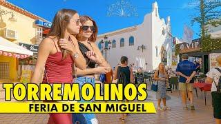 Torremolinos town & beach - Feria de San Miguel 2023 - Costa del Sol Spain 4K virtual walking tour