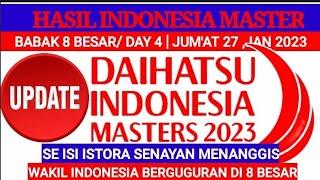 HASIL INDONESIA MASTERBABAK 8 BESAR-HASIL DAY 4 INDONESIA MASTERS