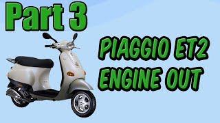 Vid 3 Piaggio ET2 50cc Vespa Respray Restoration Engine Out
