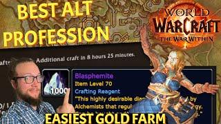 PASSIVE GOLD Use Alchemy to PRINT Gold by making Blasphemite World of Warcraft The War Within