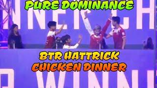 BTR Hattrick Chicken Dinner PMCO fall split finals match 10 Highlights