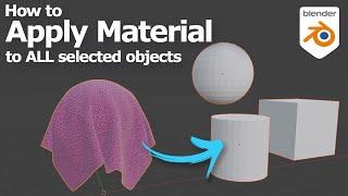 Blender apply material to multiple objects at once using Link Materials