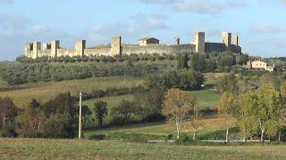 Monteriggioni. Siena. Italia in 4K