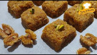 Walnut Burfi  Coconut Burfi  Walnut Healthy Recipes  Kids Healthy Snacks