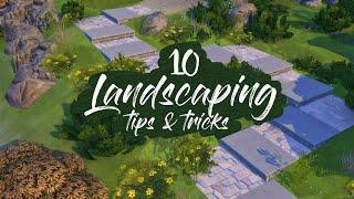 10 Landscaping Tips and Tricks  Sims 4 Building Tutorial No CC & Mods