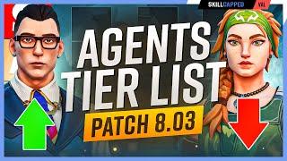 *NEW* Agent Tier List Patch 8.03 - Chamber META is BACK - Valorant Guide