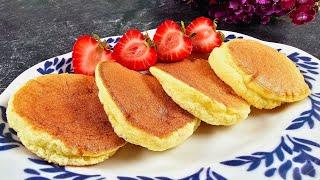 Easy and fluffy breakfast in 5 minutes Gluten free recipe Japanese souffle pancakes