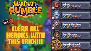 PROGRESS YOUR ACCOUNT FAST WITH THIS TRICK How to Beat the Heroic Campaign in Warcraft Rumble