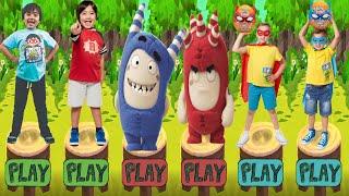 Tag with Oddbods Turbo Run vs Vlad and Niki Run vs Tag with Ryan - All Characters Unlocked