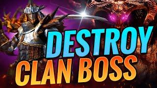 4 TEAMS FOR ALL LEVELS OF CLAN BOSS Rathalos Spotlight  Raid Shadow Legends