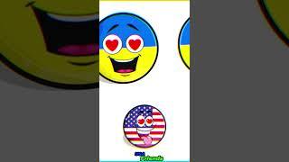 Countries That Love and Hate USA America #shorts  #countryballs