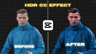 How To Edit Ae HDR CC Effect In Capcut  Tutorial