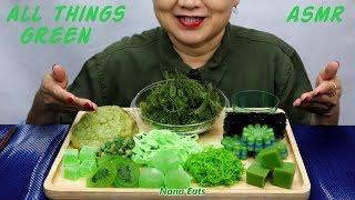 ASMR All Délices Green  Eating Sounds  Light Whispers  Nana Eats