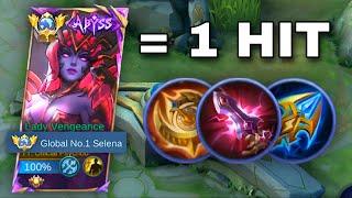 SELENA NEW INSANE 1 HIT BUILD TRICK TO BEAT META HEROES WATCH AND LEARN  SELENA GAMEPLAY - MLBB