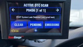 P0456 code evap system leak detected how to fix it with leak diagnosis module